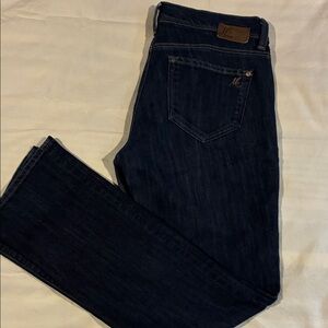 Mavi Indigo Straight Leg Jeans with Embroidered Pocket